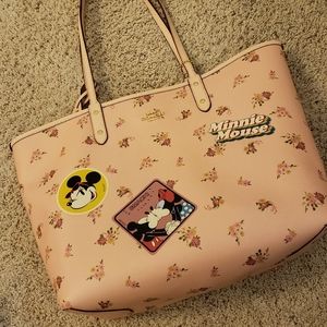 Coach Minnie Mouse Reverible City Zip Tote